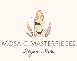 Underwear Lingerie Model  logo design