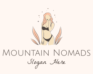 Underwear Lingerie Model  logo design