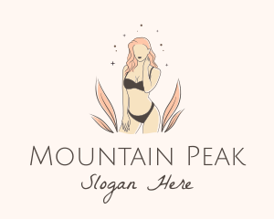 Underwear Lingerie Model  logo design