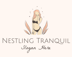 Underwear Lingerie Model  logo design