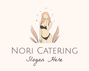 Underwear Lingerie Model  logo design