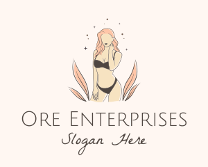 Underwear Lingerie Model  logo design