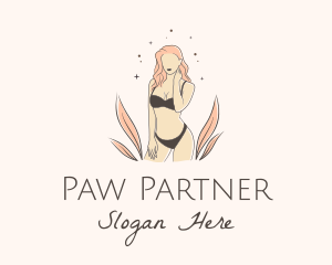 Underwear Lingerie Model  logo design