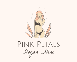 Underwear Lingerie Model  logo design