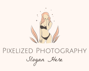 Underwear Lingerie Model  logo design