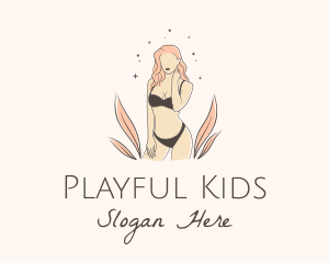 Underwear Lingerie Model  logo design