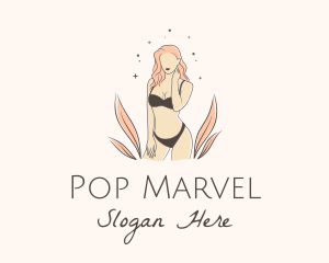 Underwear Lingerie Model  logo design