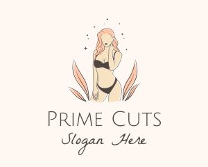 Underwear Lingerie Model  logo design