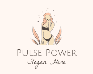 Underwear Lingerie Model  logo design