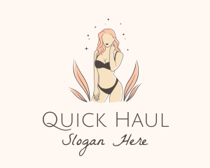 Underwear Lingerie Model  logo design