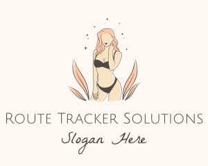 Underwear Lingerie Model  logo design