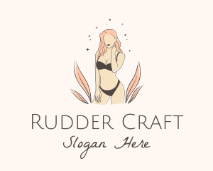 Underwear Lingerie Model  logo design