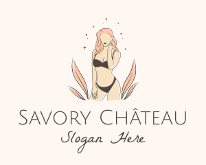 Underwear Lingerie Model  logo design