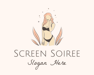 Underwear Lingerie Model  logo design