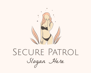 Underwear Lingerie Model  logo design