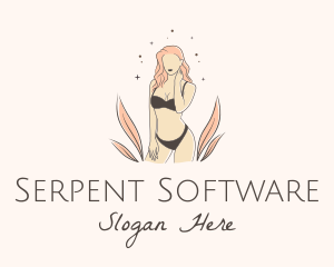 Underwear Lingerie Model  logo design