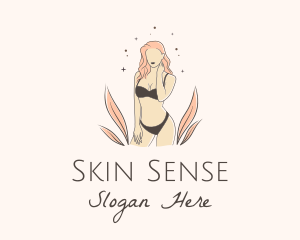 Underwear Lingerie Model  logo design