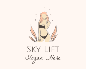 Underwear Lingerie Model  logo design