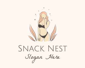 Underwear Lingerie Model  logo design