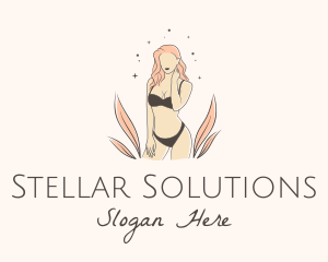 Underwear Lingerie Model  logo design