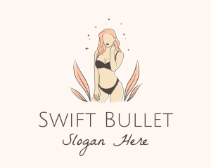 Underwear Lingerie Model  logo design