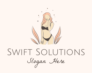 Underwear Lingerie Model  logo design