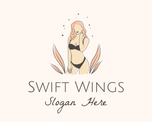 Underwear Lingerie Model  logo design