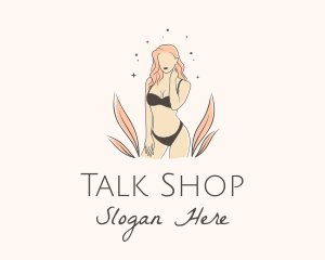 Underwear Lingerie Model  logo design