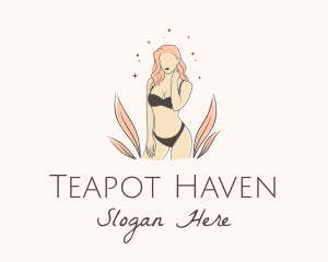 Underwear Lingerie Model  logo design