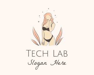 Underwear Lingerie Model  logo design