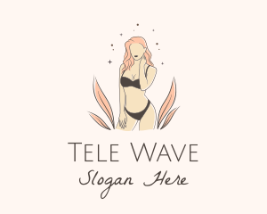 Underwear Lingerie Model  logo design