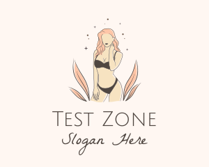 Underwear Lingerie Model  logo design