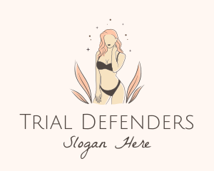 Underwear Lingerie Model  logo design