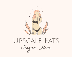 Underwear Lingerie Model  logo design