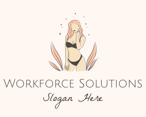 Underwear Lingerie Model  logo design