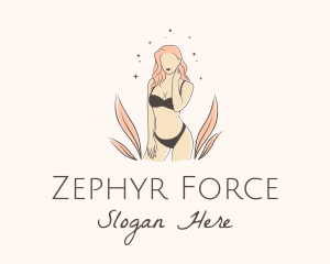 Underwear Lingerie Model  logo design