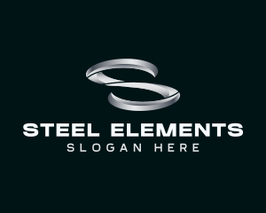 Industrial Metal Letter S logo