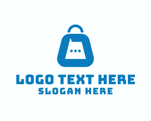 Social Media - Market Bag Chat logo design