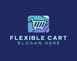 Grocery Shopping Cart logo design