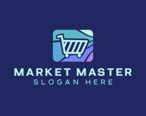 Grocery Shopping Cart logo design