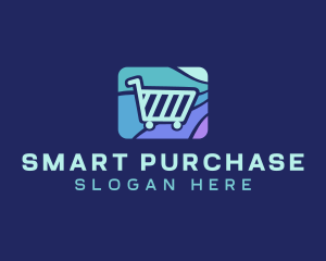 Grocery Shopping Cart logo design