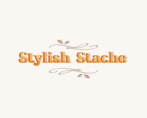 Stylish Leaf Restaurant logo design