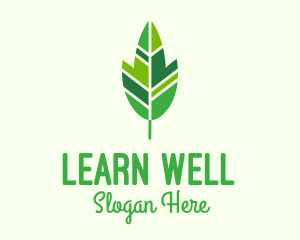 Organic Green Leaf Logo