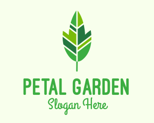 Organic Green Leaf logo design