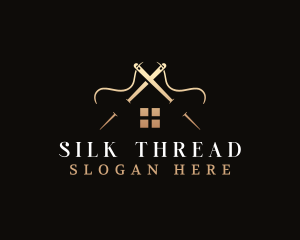 House Needle Thread logo design