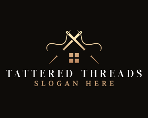 House Needle Thread logo design