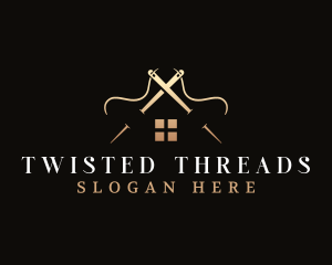 House Needle Thread logo design