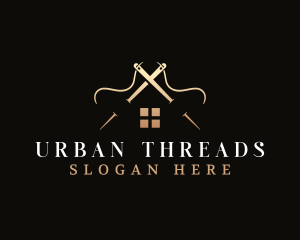 House Needle Thread logo design