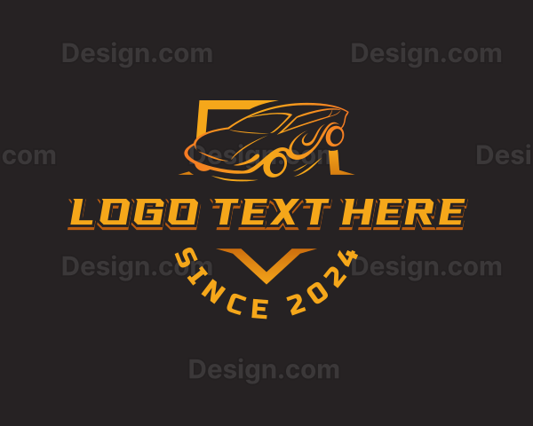 Auto Car Racing Logo