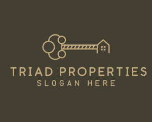 Property Realtor Key logo design